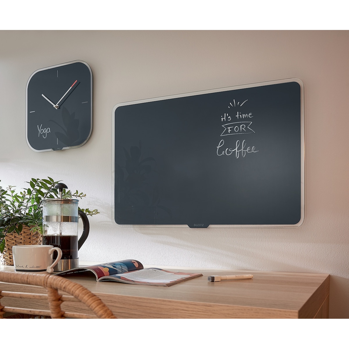 Leitz Cosy magnetiske glasstavle 600x400 mm