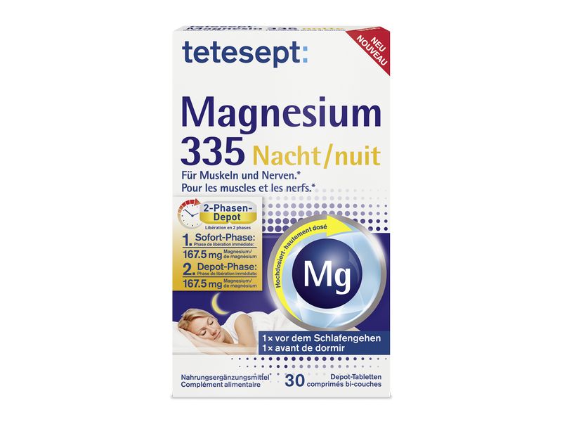 tetesept Magnesium 335 Nacht Depot 30 Tabletten Magnesiumpräparat