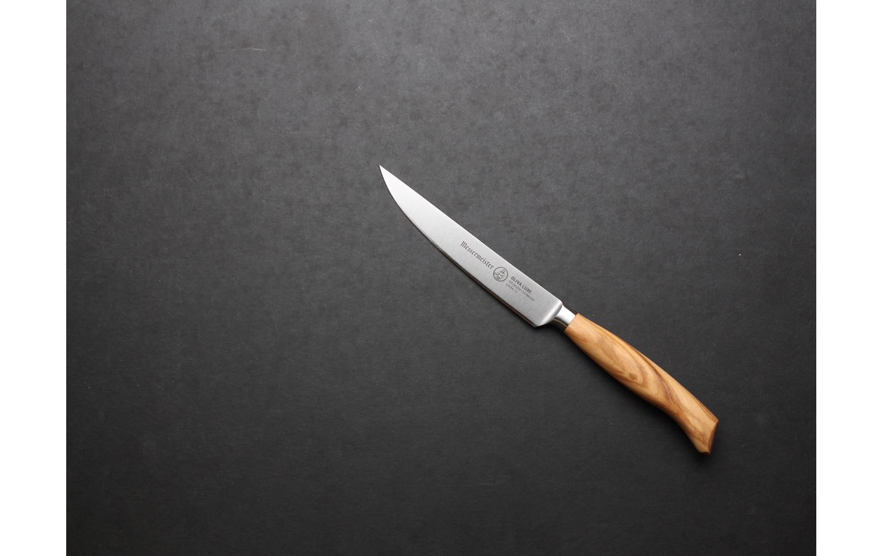 Steakmesser Oliva Luxe 1 Stück, OliveholzFleischmesser