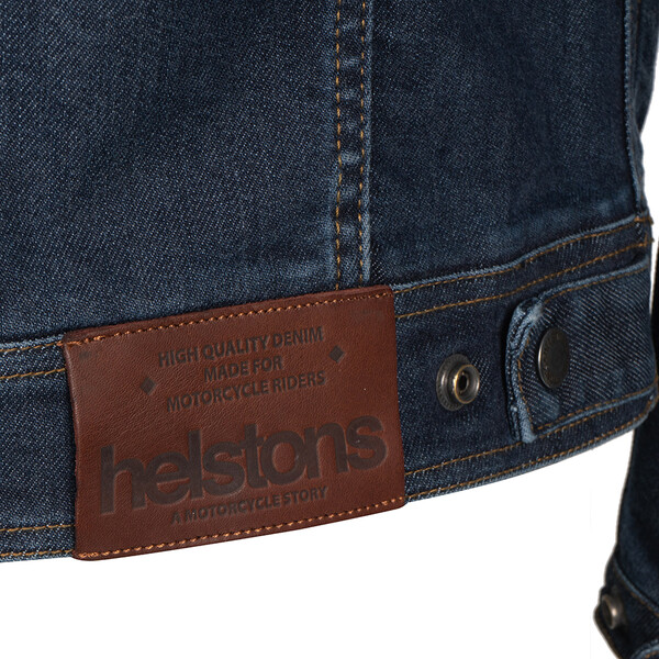 Helstons - Blouson Western Air toile coton renforcée Bleu