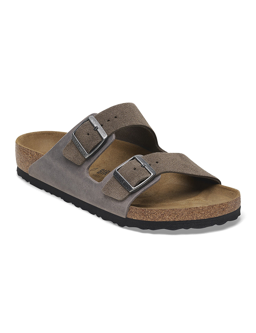 Birkenstock Arizona Bs Mixed Leather Regular Concrete Grey
