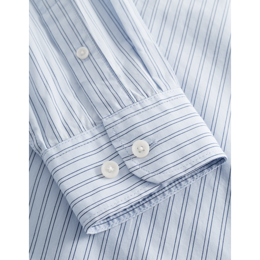 Les Deux Kent Poplin Skjorte, Summer Sky/Blueprint, L