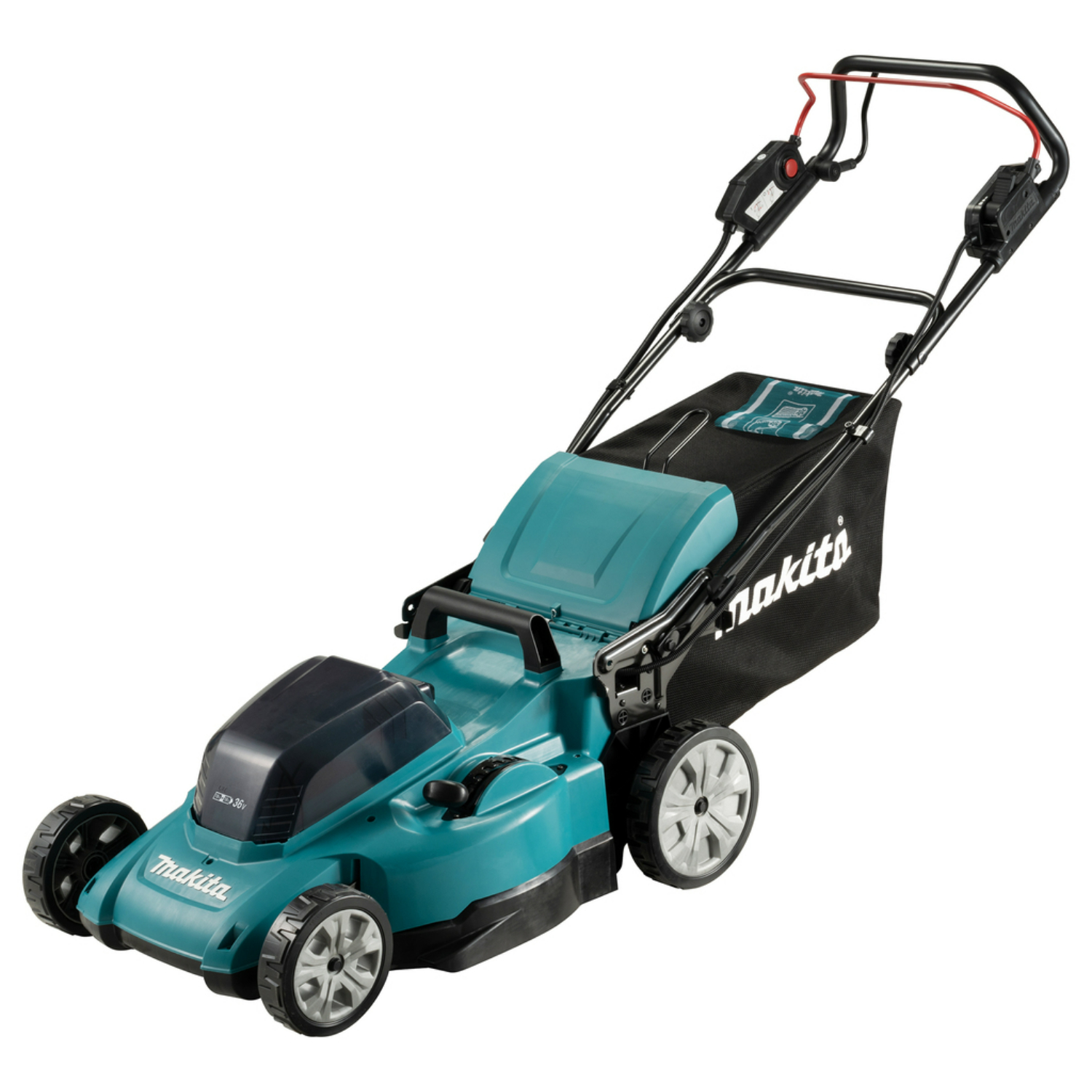 Makita DLM481PT2 (2X18V) Li-Ion Accu Grasmaaier set (2x 5,0Ah) - 48cm - 62L - 800 m²