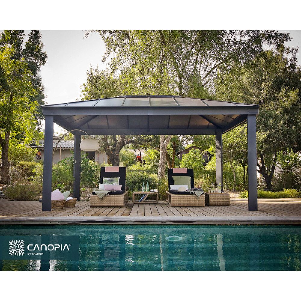 PAVILJONG CANOPIA DALLAS HARDTOP 4900 3,6X5M GRÅ
