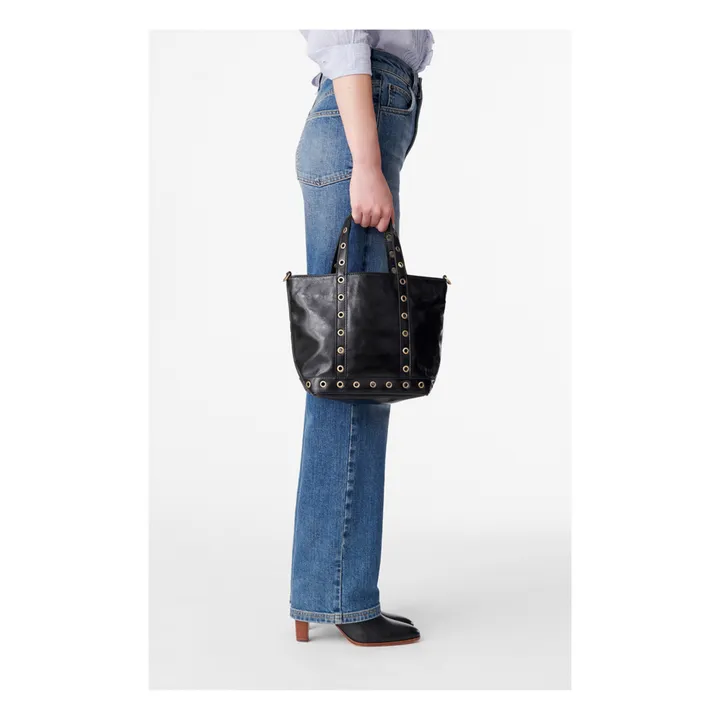 Vanessa Bruno Cabas Small Bandoulière Cuir Froissé | Noir