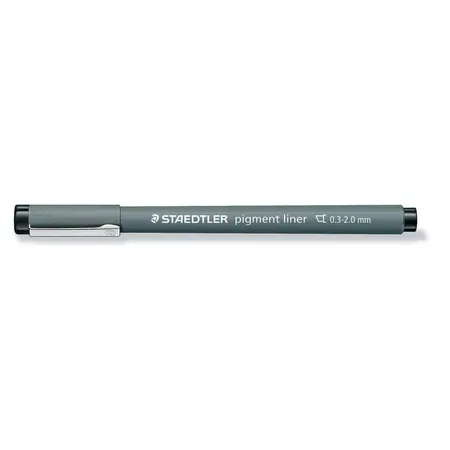 STAEDTLER® Pigmentliner schwarz, Keilspitze, 0,3 3 mm
