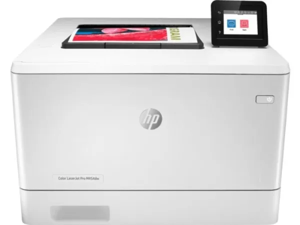 HP Color LaserJet Pro M454dw - Printer - farve - Duplex - laser - A4/Legal - 38.400 x 600 dpi - op til 27 spm (mono) / op til 27 spm (farve) - kapacitet: 300 ark - USB 2.0, Gigabit LAN, Wi-Fi(n), USB vært