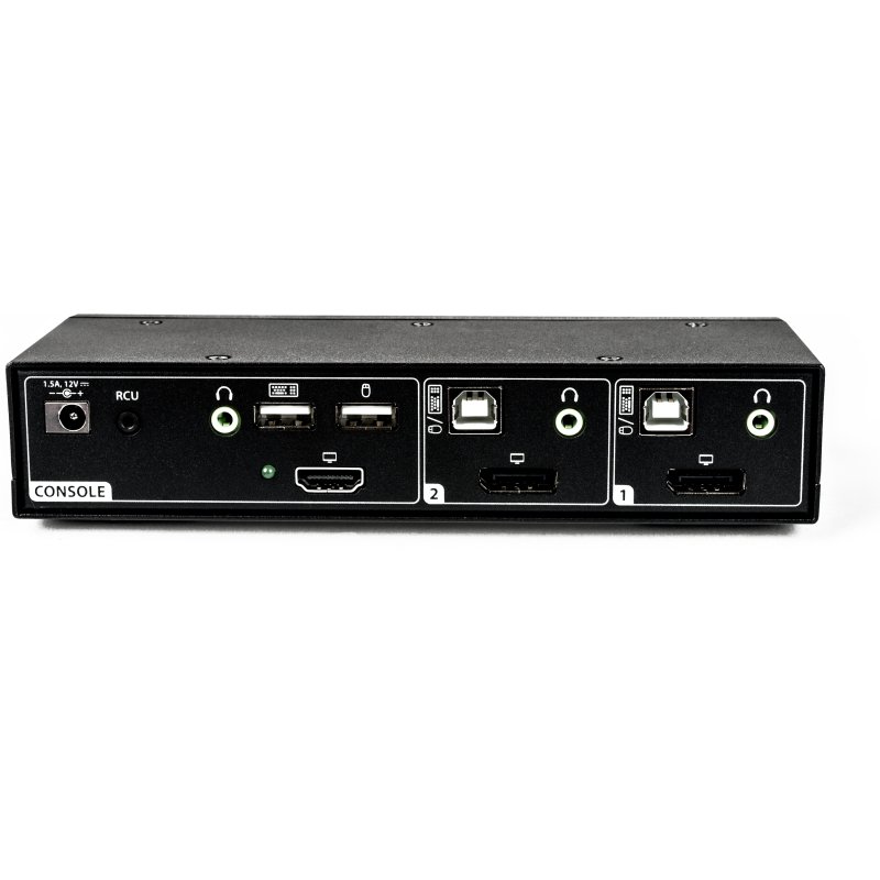Vertiv Avocent 2 Ordinateur(s) - 1 Utilisateur(s) local - 3840 x 2160USB - 2 x DisplayPort - Bureau