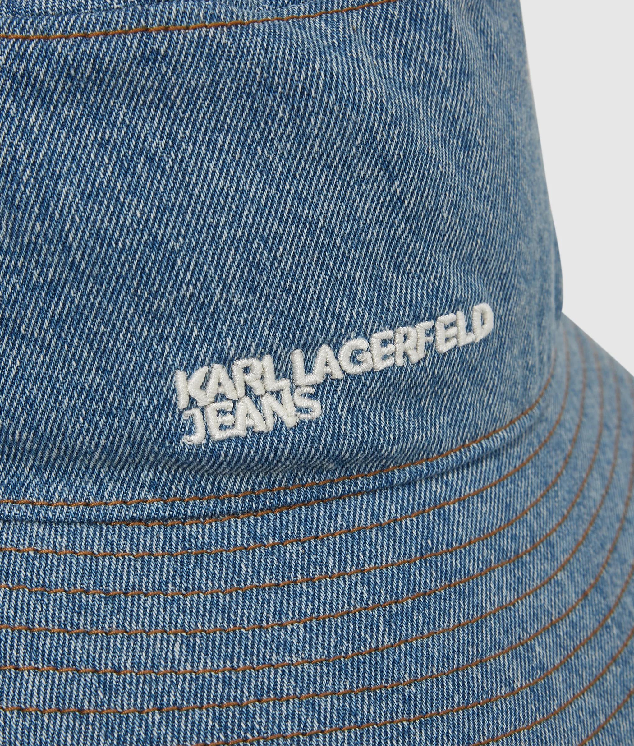 Denim brede rand vissershoedje