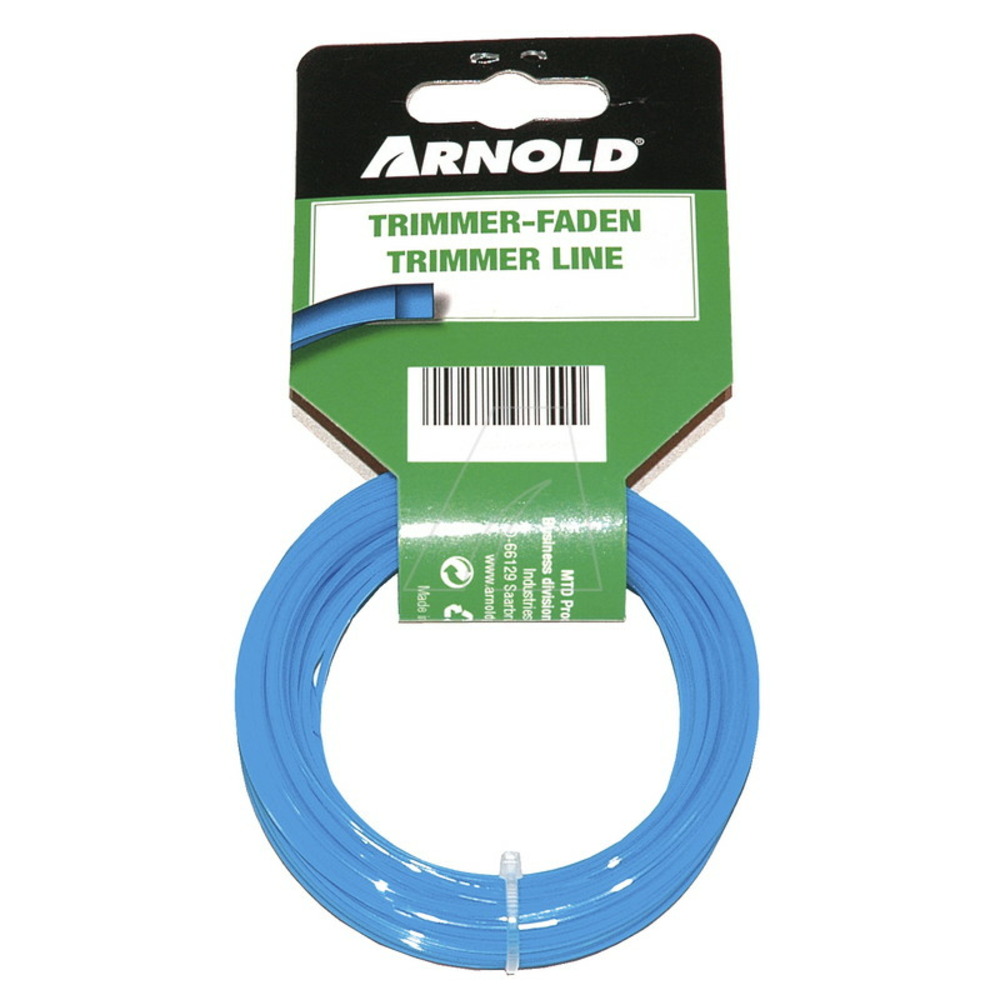 Fil de coupe-bordure carré en nylon 1,6 mm × 15 m