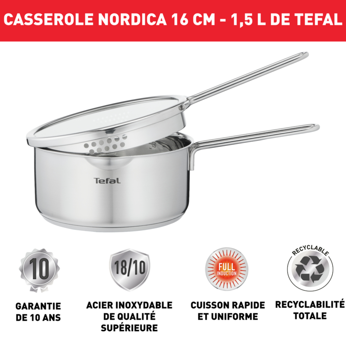 Nordica casserole 16cm
