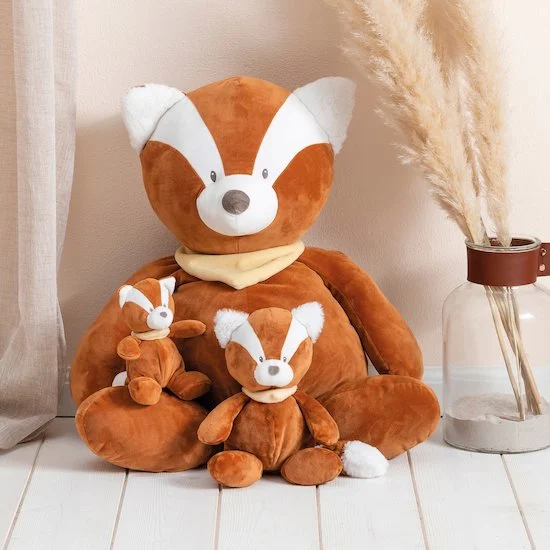 Peluche Boris et Jungo   Boris le Panda roux        75 cm   de               Nattou