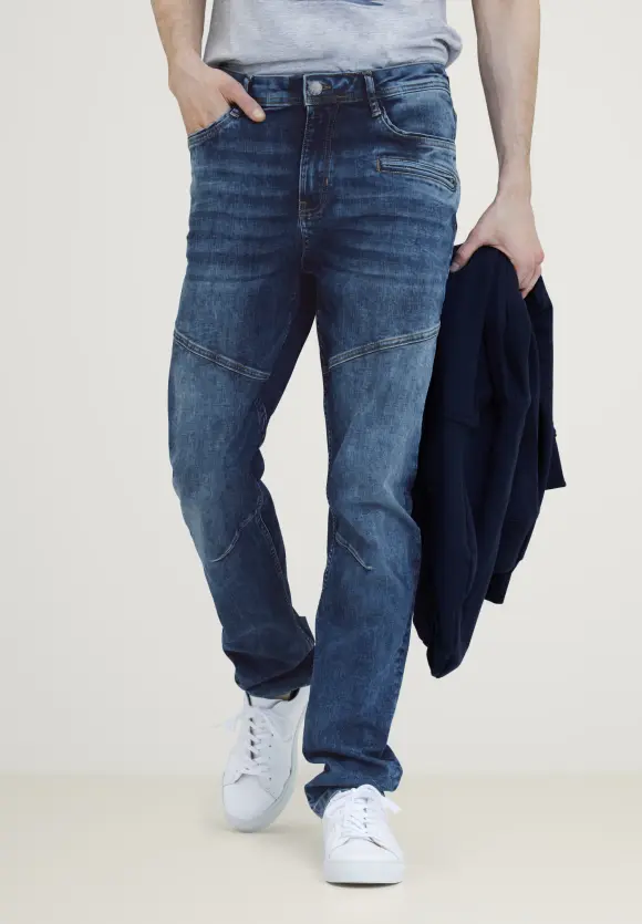 Regular Fit Jeans - dark indigo authentic wash