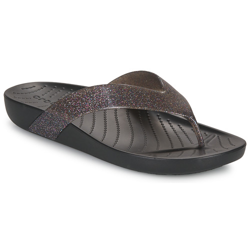 Crocs - Crocs Splash Glitter Flip - Noir