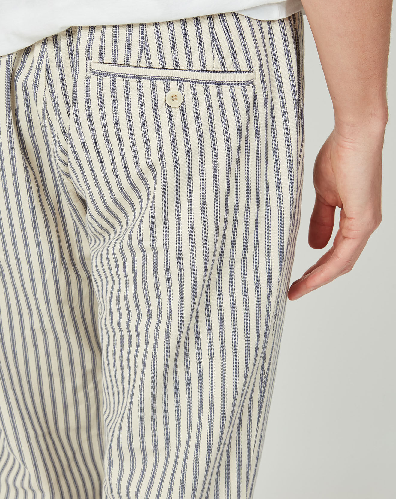 Hartford Pantalon Tanker écru/bleu