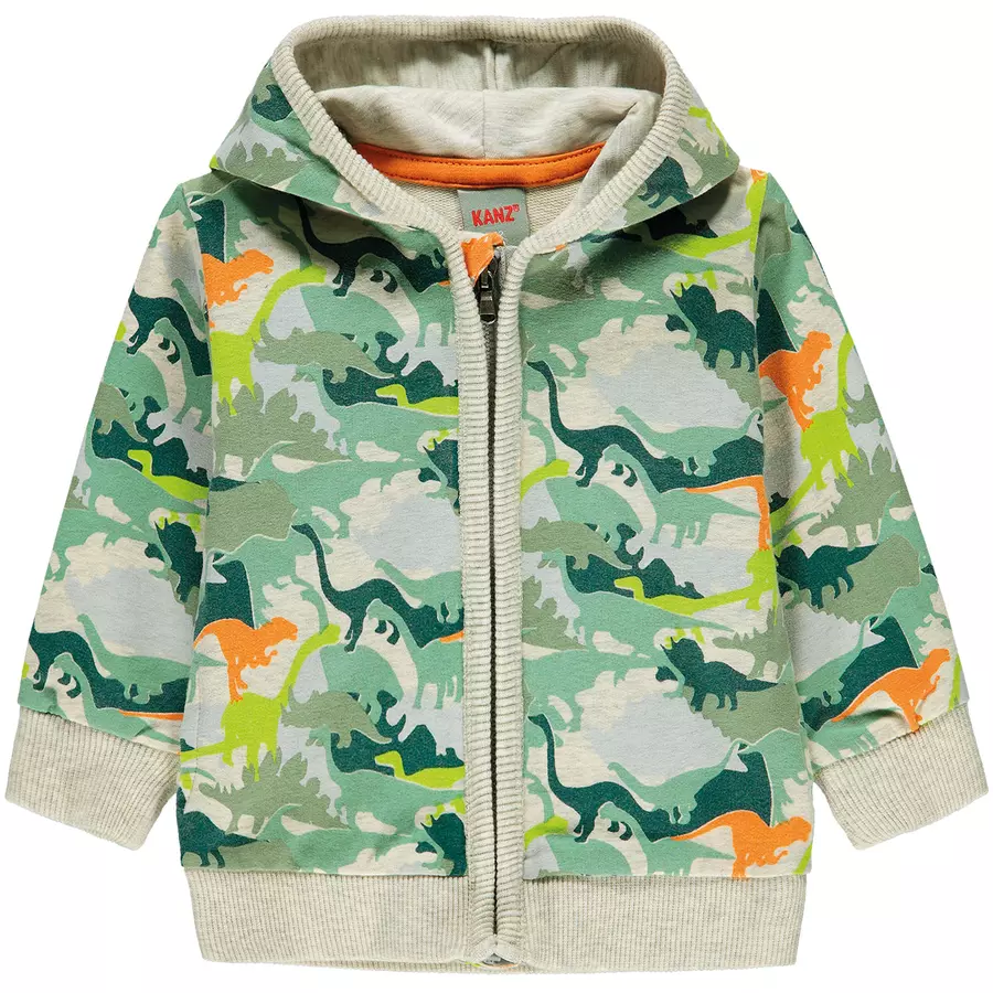 KANZ Boys Sweatjacke mit Kapuze, allover|multicolored