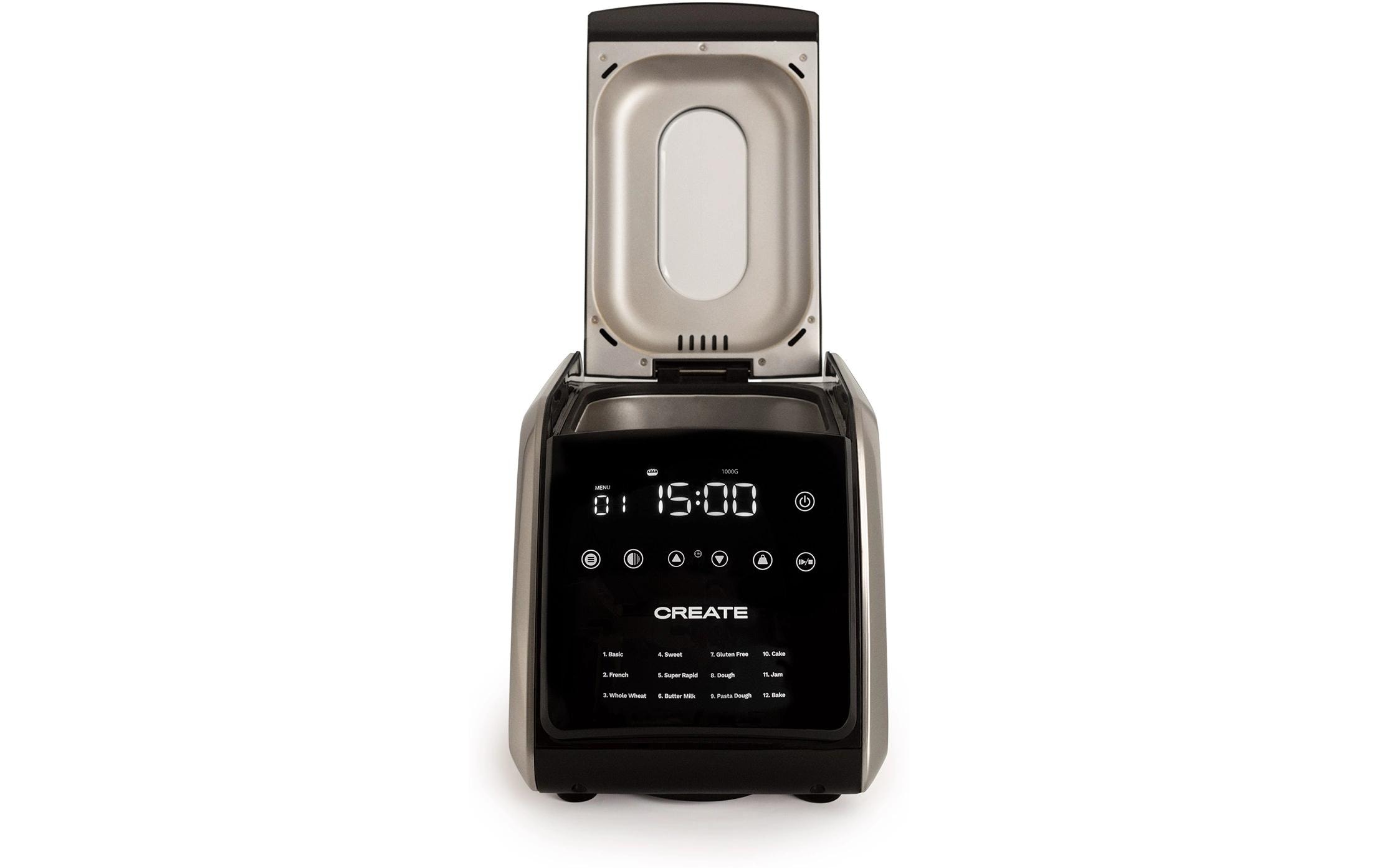 Brotbackmaschine Chef Bread Schwarz<br>Brotbackautomat mit 12 Programmen und Timer-Funktion