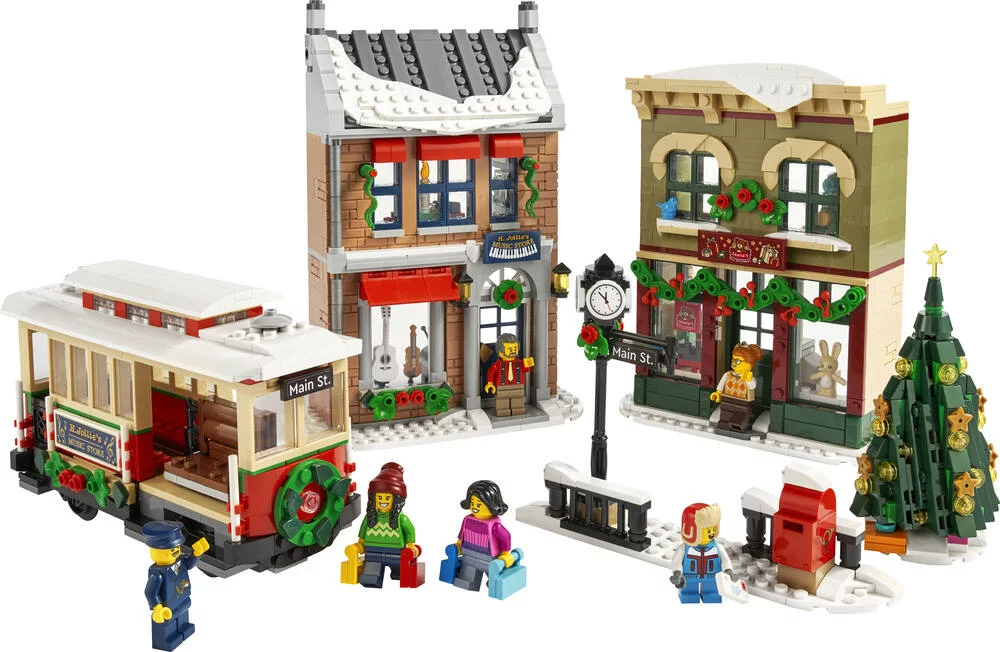 LEGO®ICONS 10308 - LA GRANDE RUE DECOREE POUR LES FETES