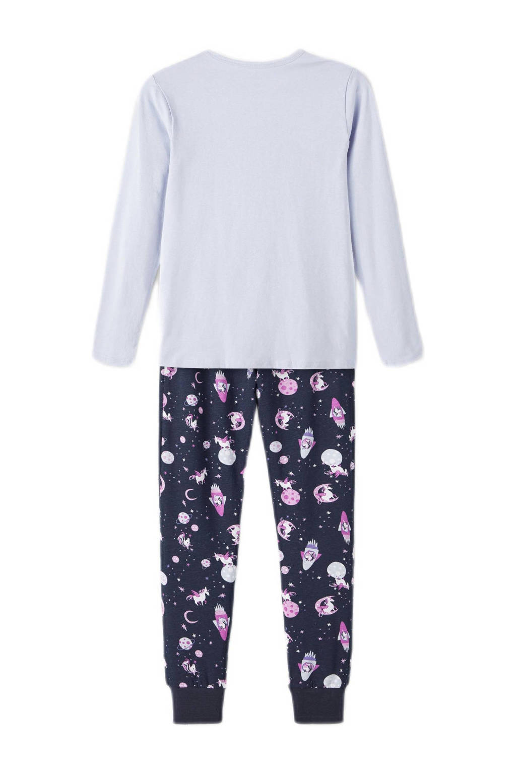 NAME IT pyjama - set van 2 all over print roze/lila