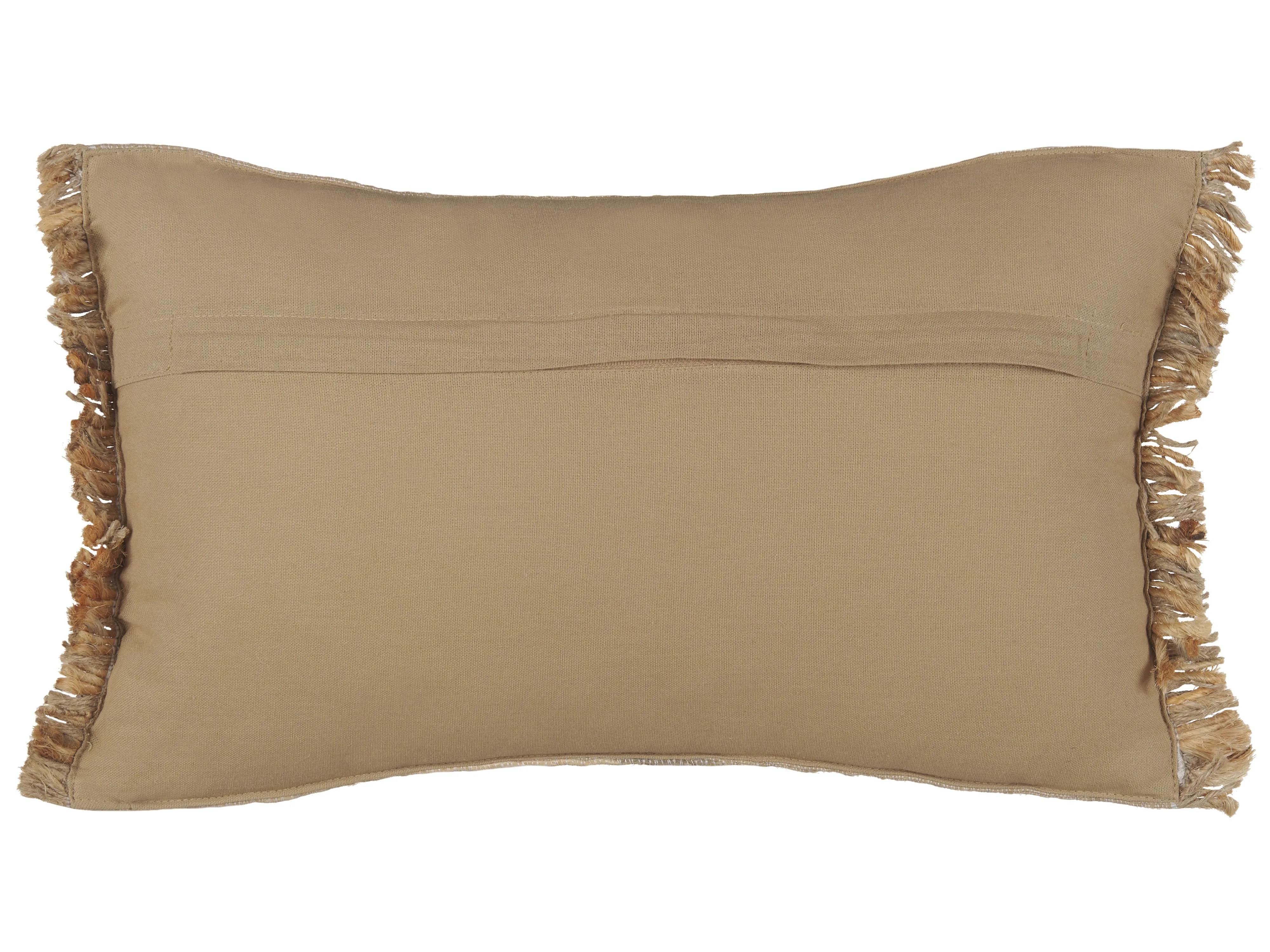 Sierkussen LEDUM Jute 30 x 50 cm Beige gestreept