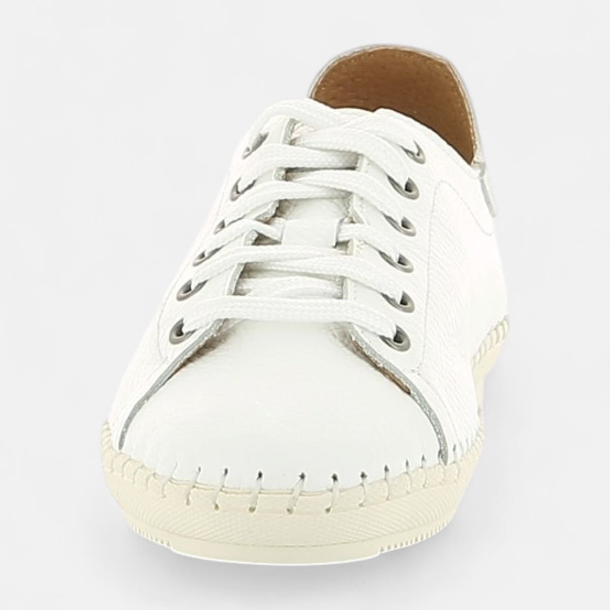 Baskets basses Femme en cuir blanc