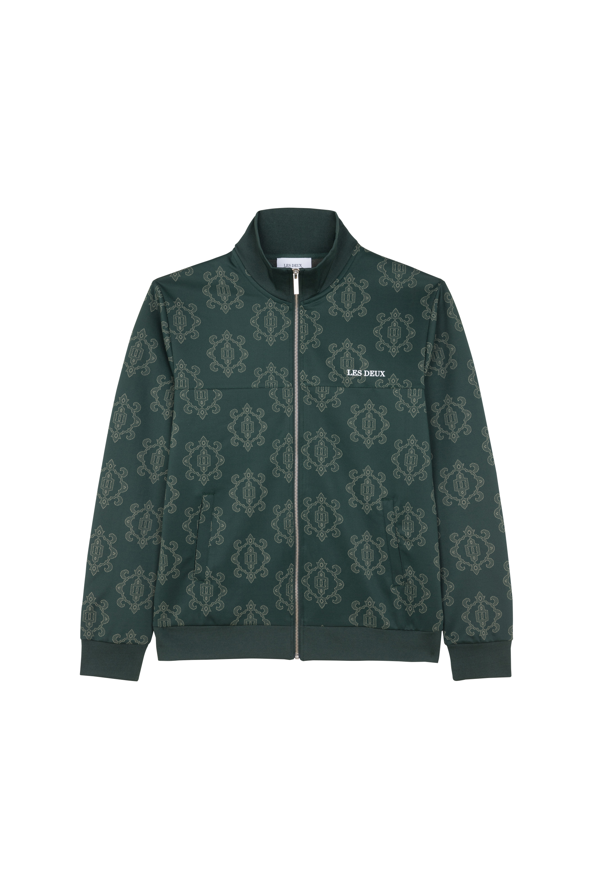 LES DEUX Veste Ballier Jacquard Track Jacket Vert