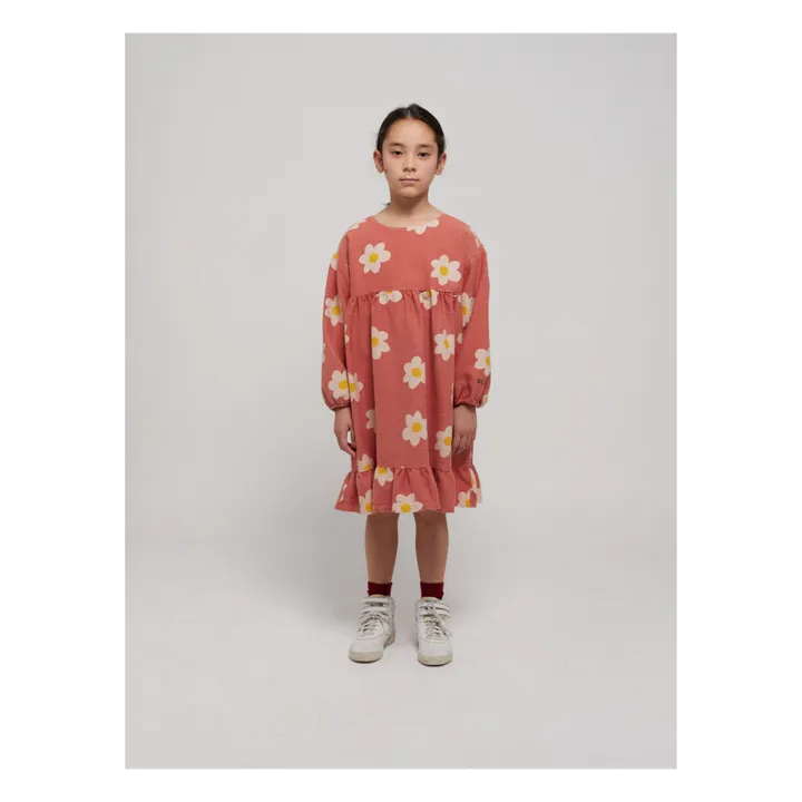 Bobo Choses Robe Volants Fleurs | Rose