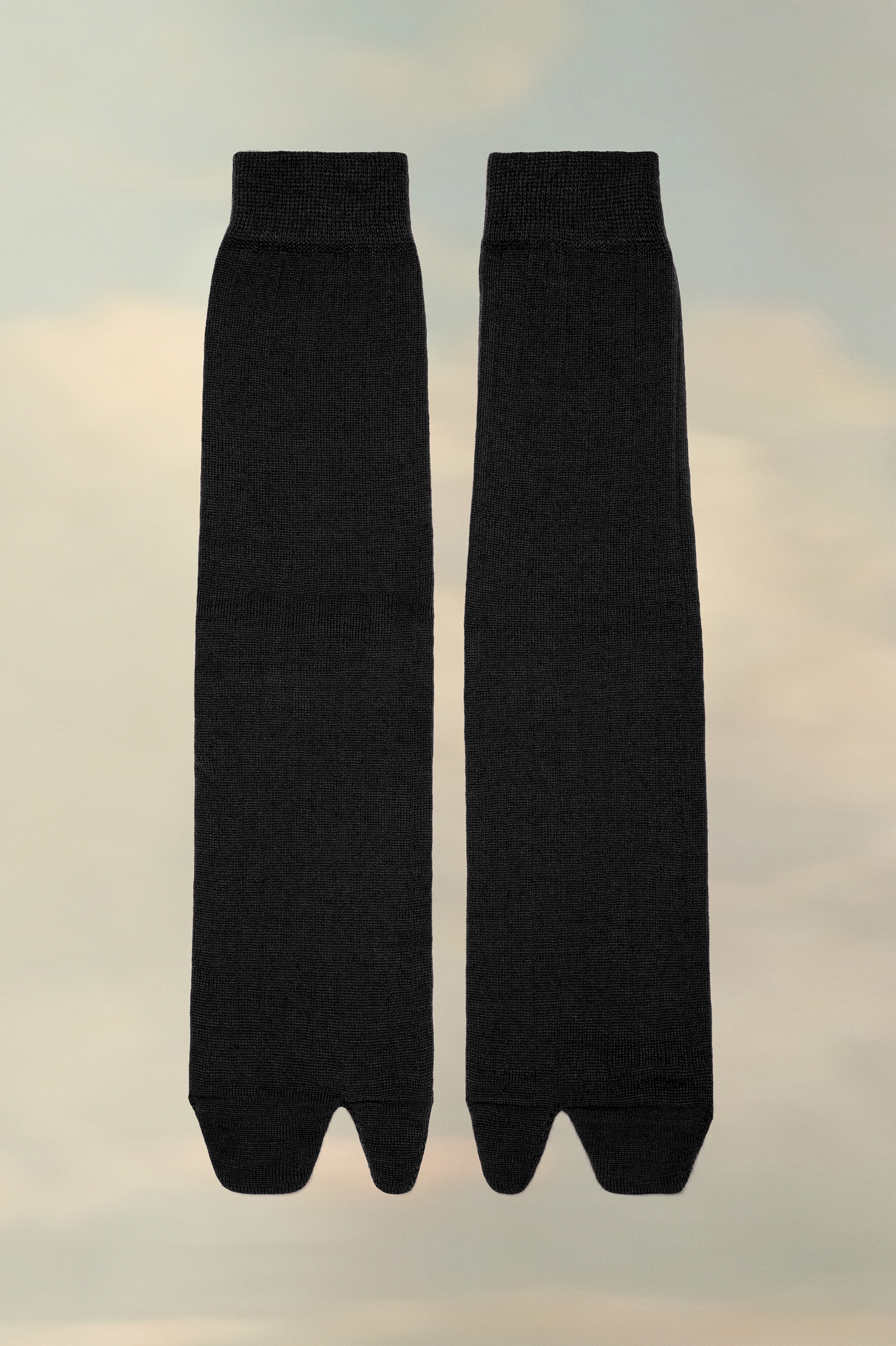 Moufles en tricot Noir