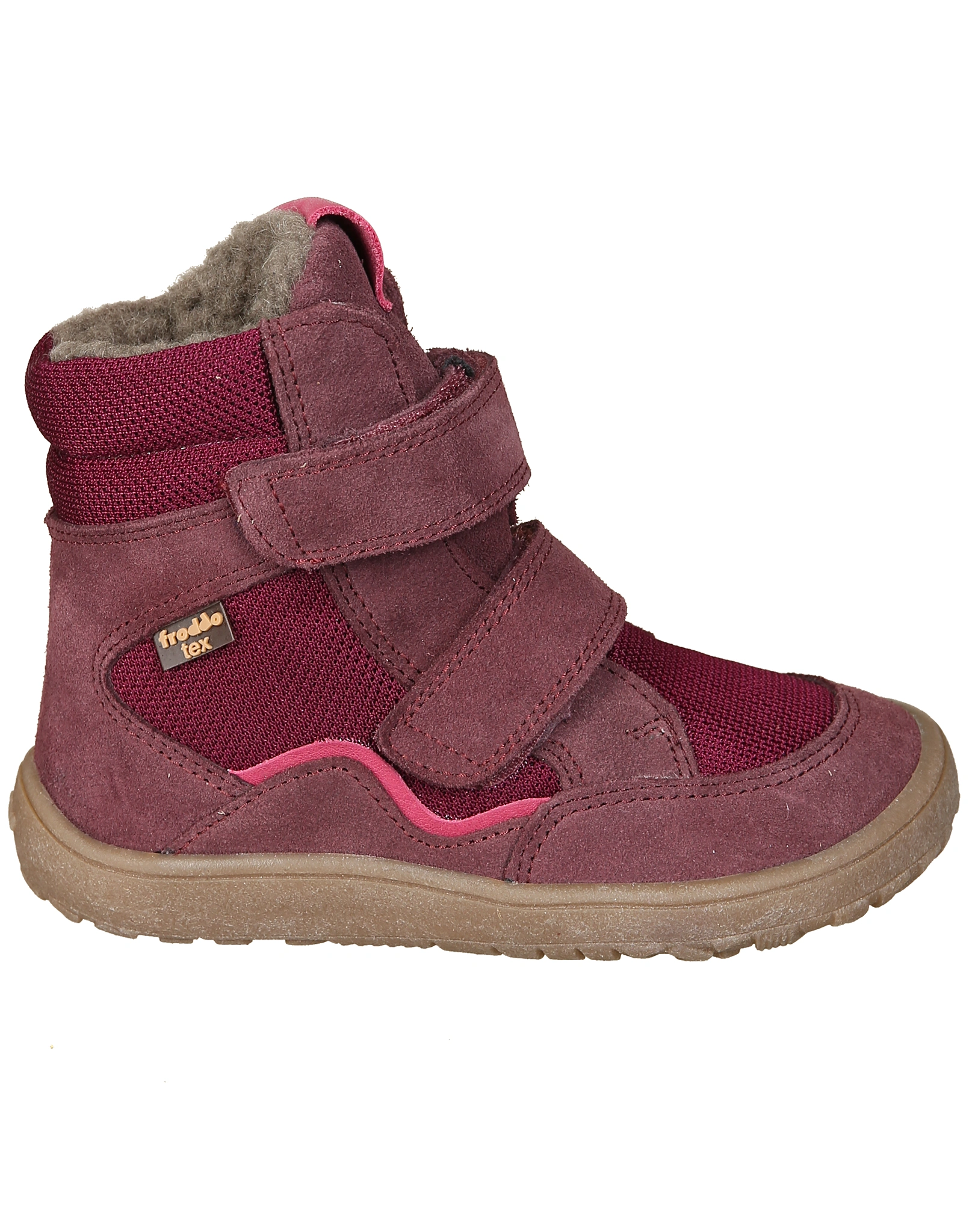 Klettboots BAREFOOT TEX gefüttert in bordeaux