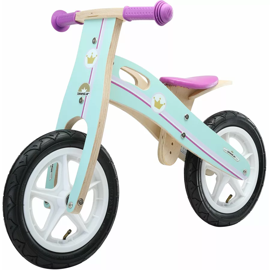 Bikestar Laufrad 12 Zoll Holz türkis