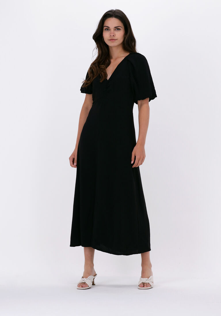 NEO NOIR zwarte neo noir maxi jurk bomba solid dress