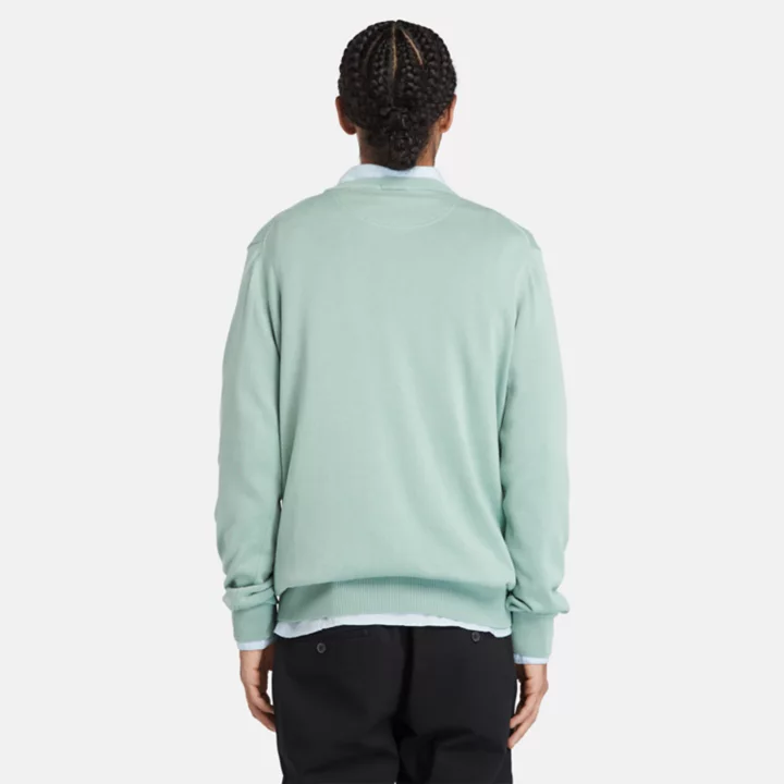 Pull à col rond Williams River pour homme en vert