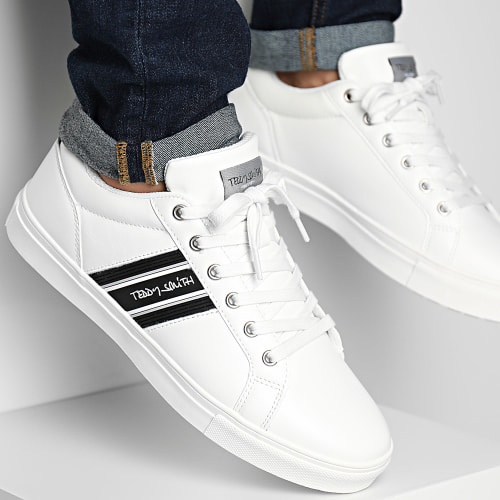 Baskets A Bandes 71870 Blanco