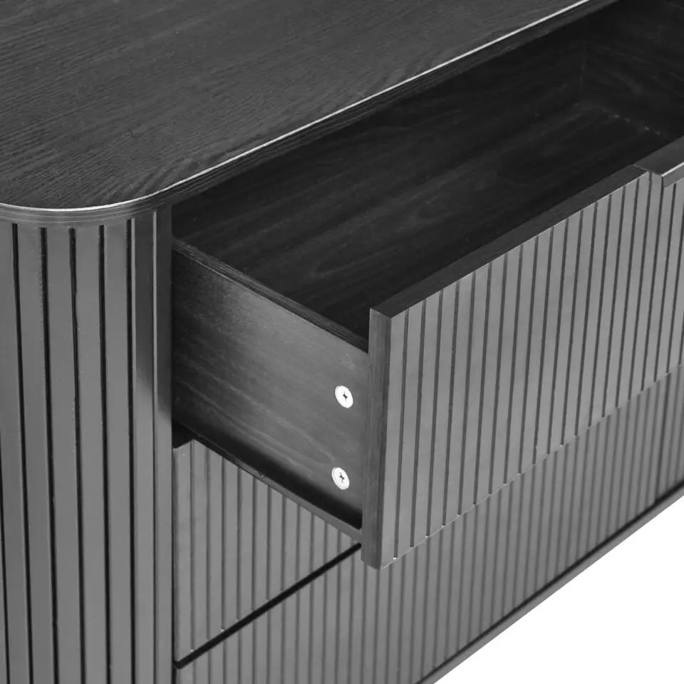 BRADLEY - Ladekast - Zwart - MDF
