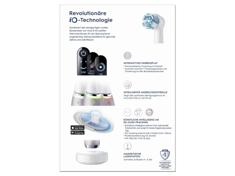Braun Oral-B iO Series 9N, electric toothbrush (pink/white, Rose Quartz)
