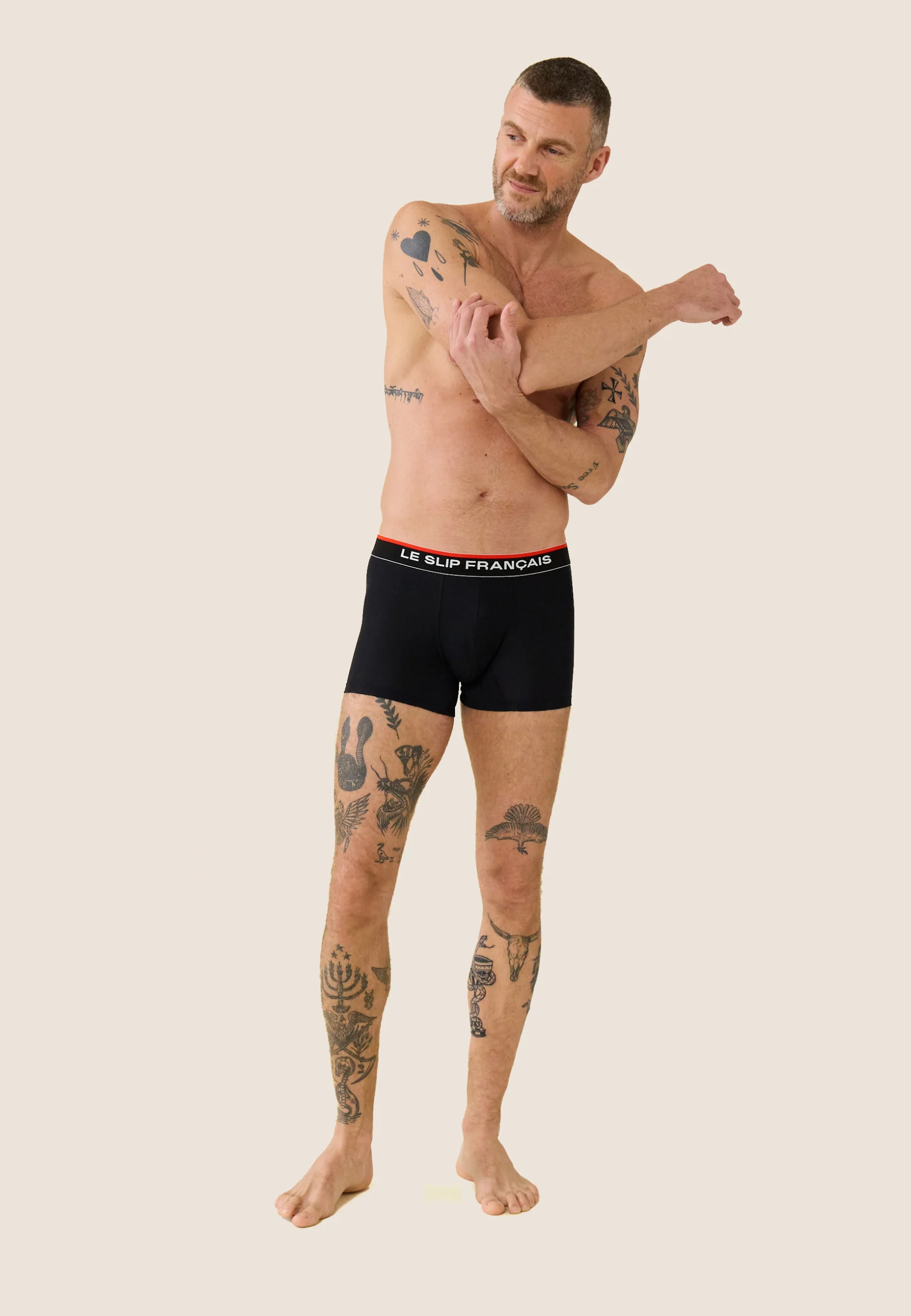 Trio de boxers de sport-Pack Trio Boxer Guillaume Marine Noir Blanc