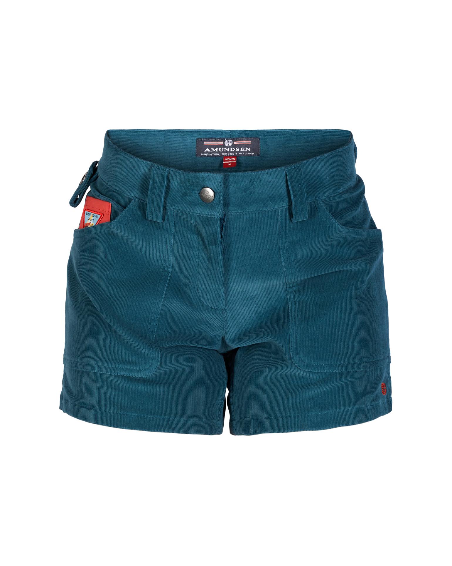 Amundsen 5Incher Cord Shorts Womens Elemental Blue/Natural