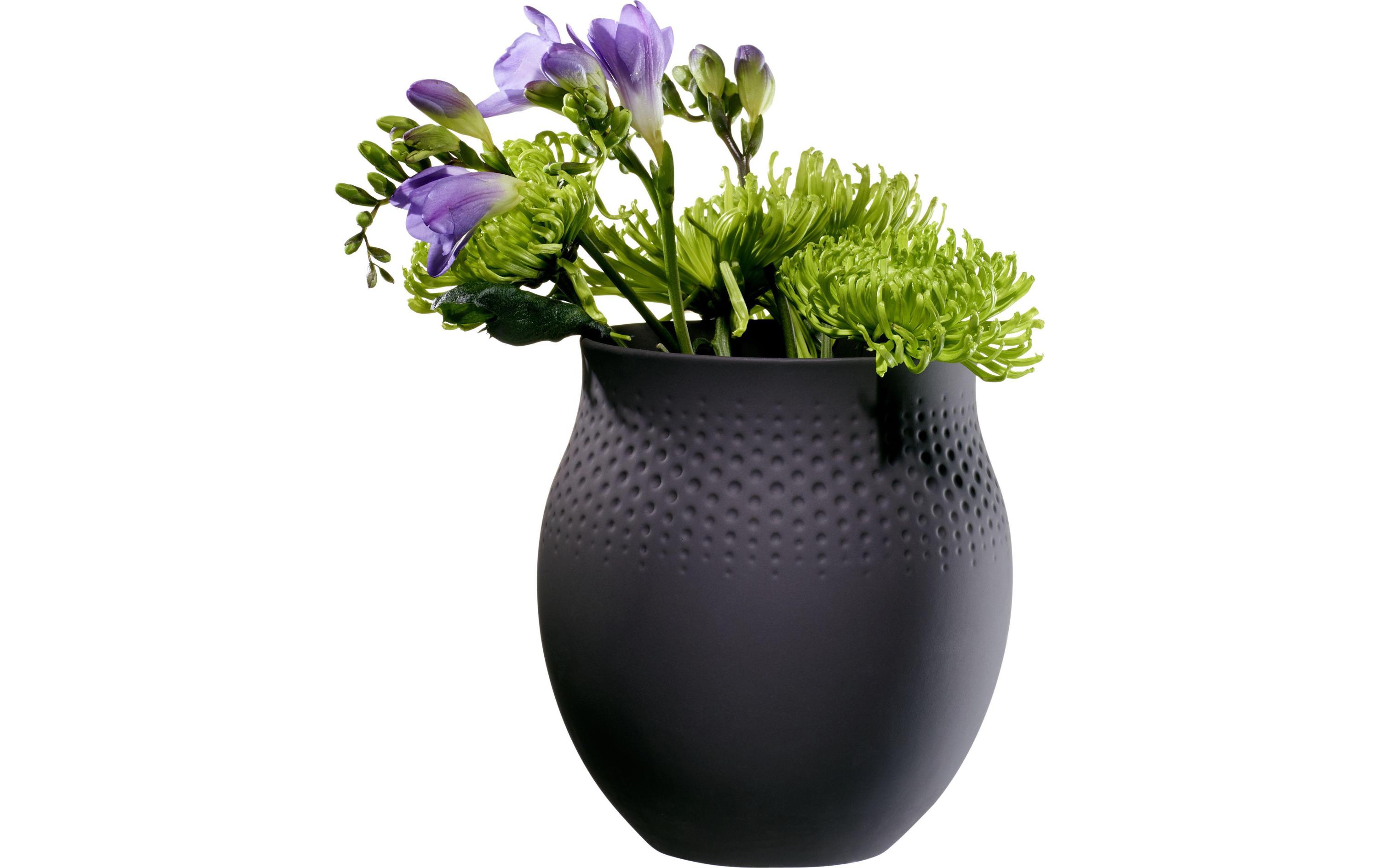 Vase Collier Perle No. 1, SchwarzSchwarze Vase
