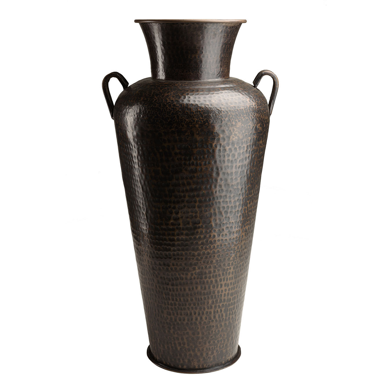Macabane Vase avec anses Honoré cuivre noir antique - 49x44x99.5 cm