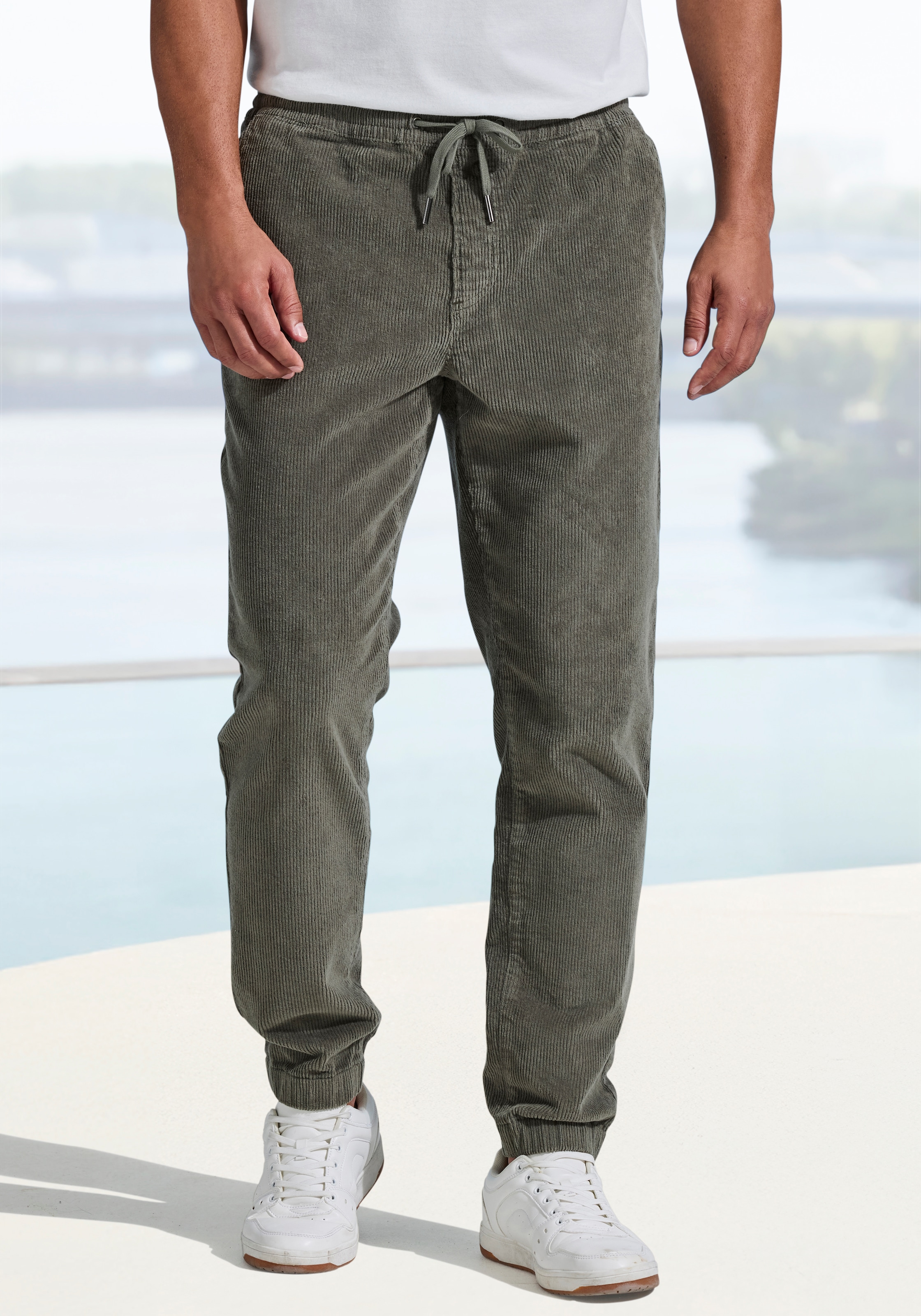 John Devin Jogger Pants »- elastische Cordhose im Jogg Pants Style«  auch in grossen Grössen