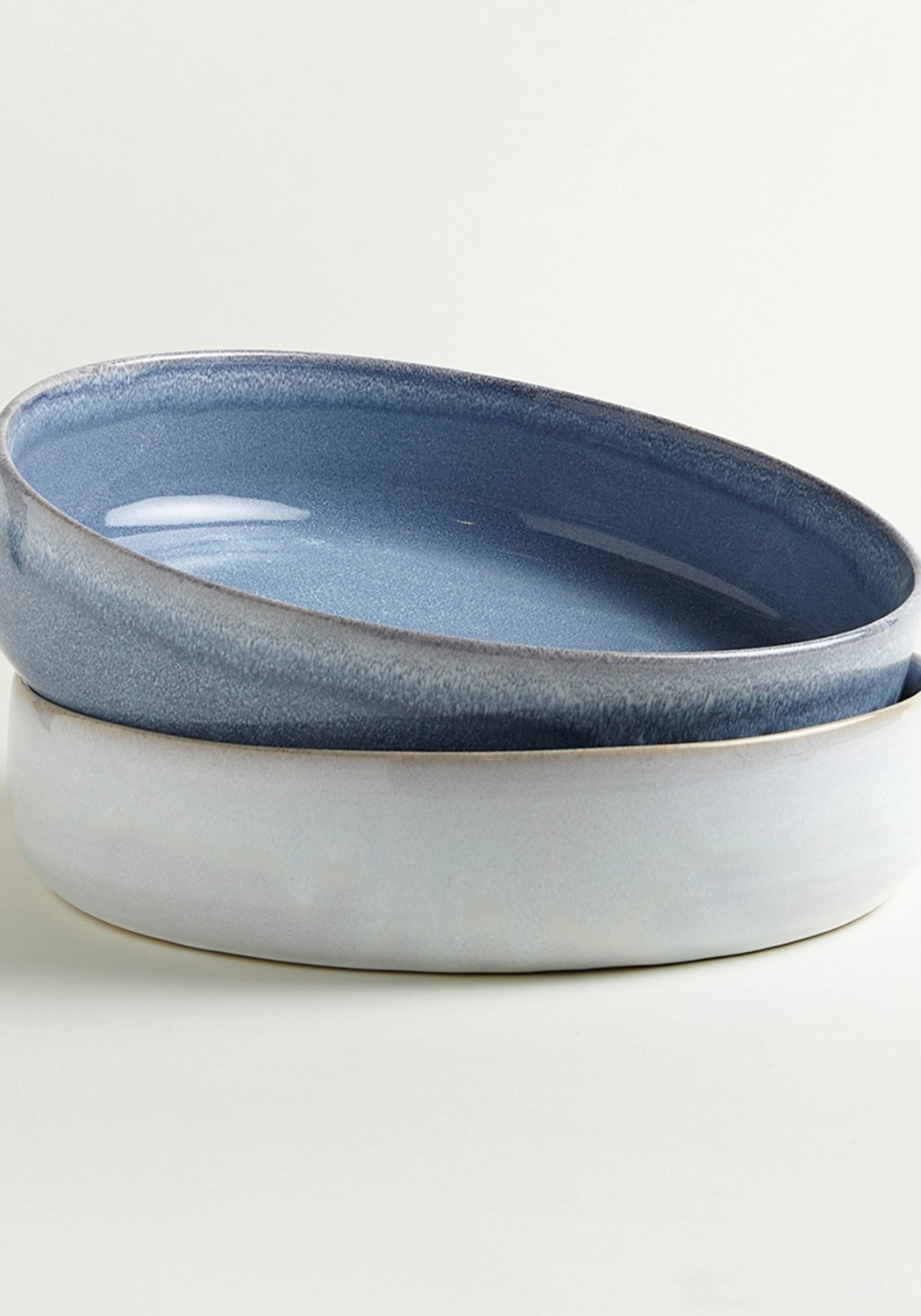 Onomao Grosse Schale Traditionell Graublau