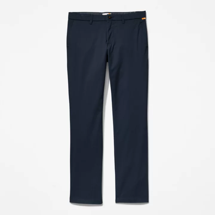 Calças chino elásticas Sargent Lake para homem, na cor azul marinho.
