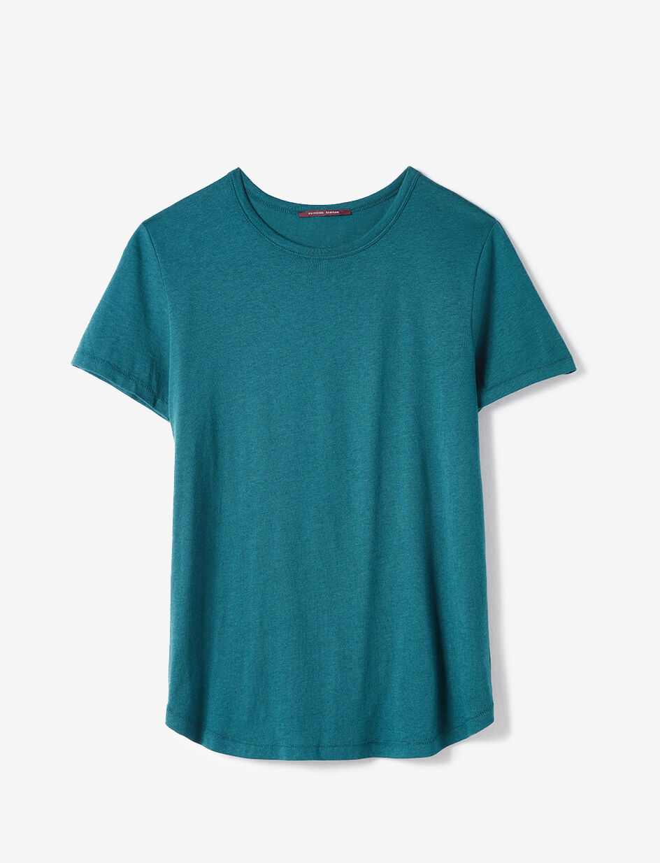T-shirt manches courtes - bleu canard