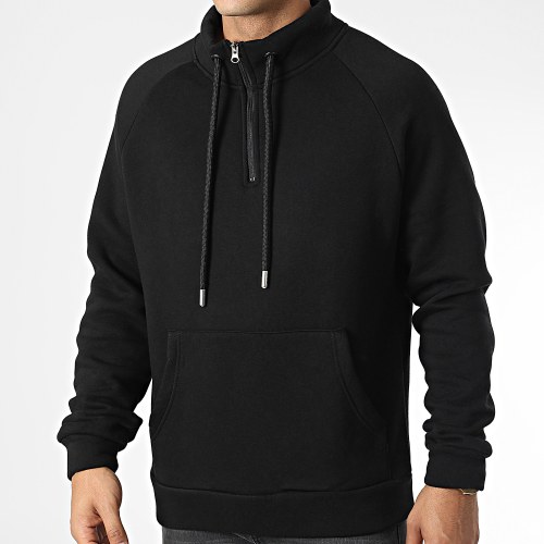 Sweat Col Zippé KL-2101 Noir