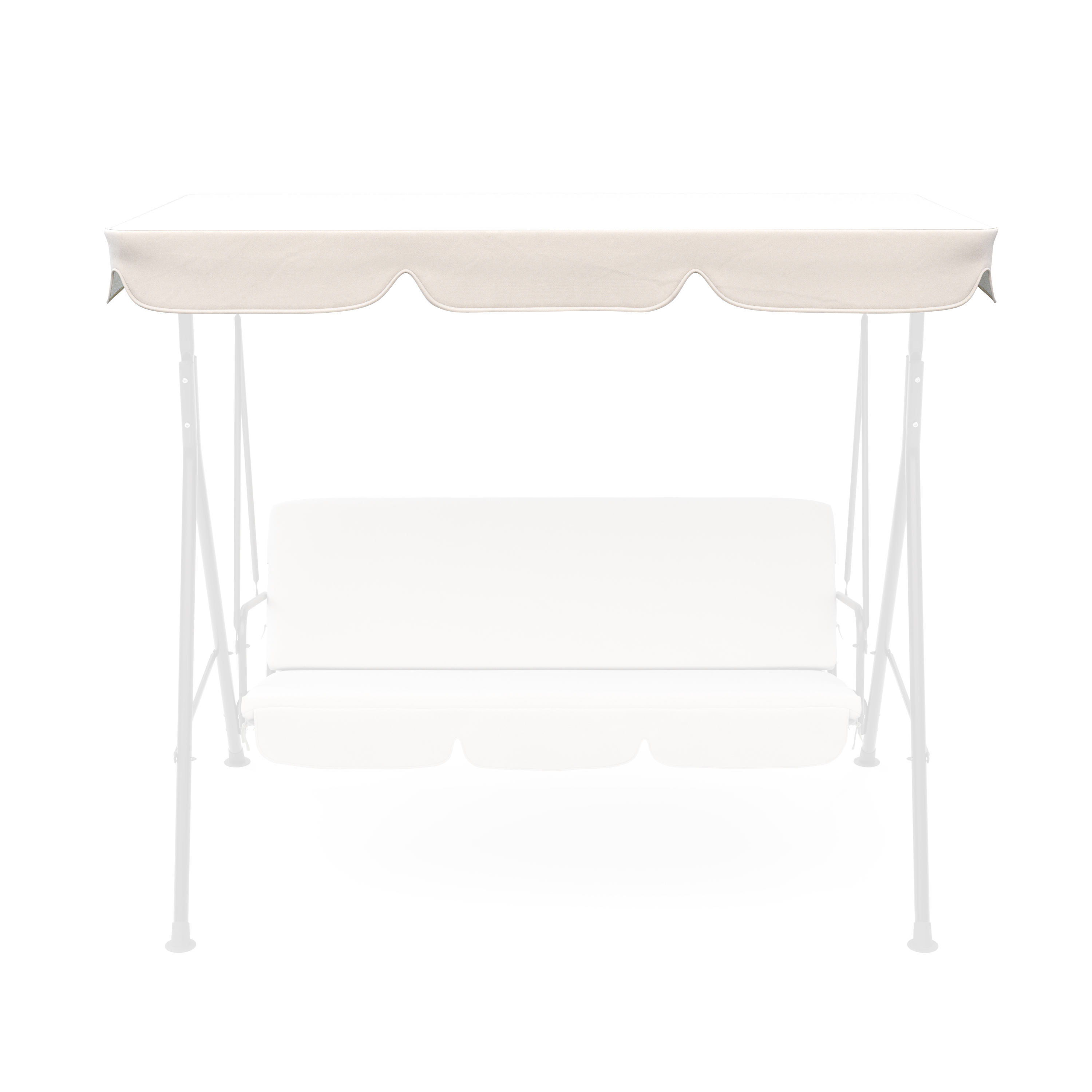 Stoffdach Hollywoodschaukel beige