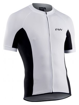 Maillot Manches Courtes Northwave Force ZIP Blanc