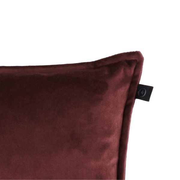 Overseas Middlestitch Kussen - 60 x 60 cm– Velours – Beige