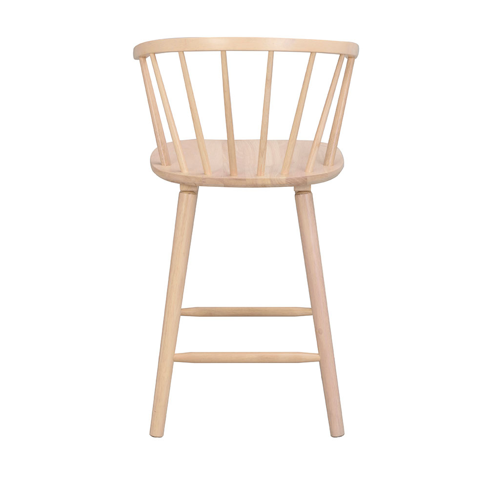 Carmen houten barkruk - 96 cm hoog Whitewash