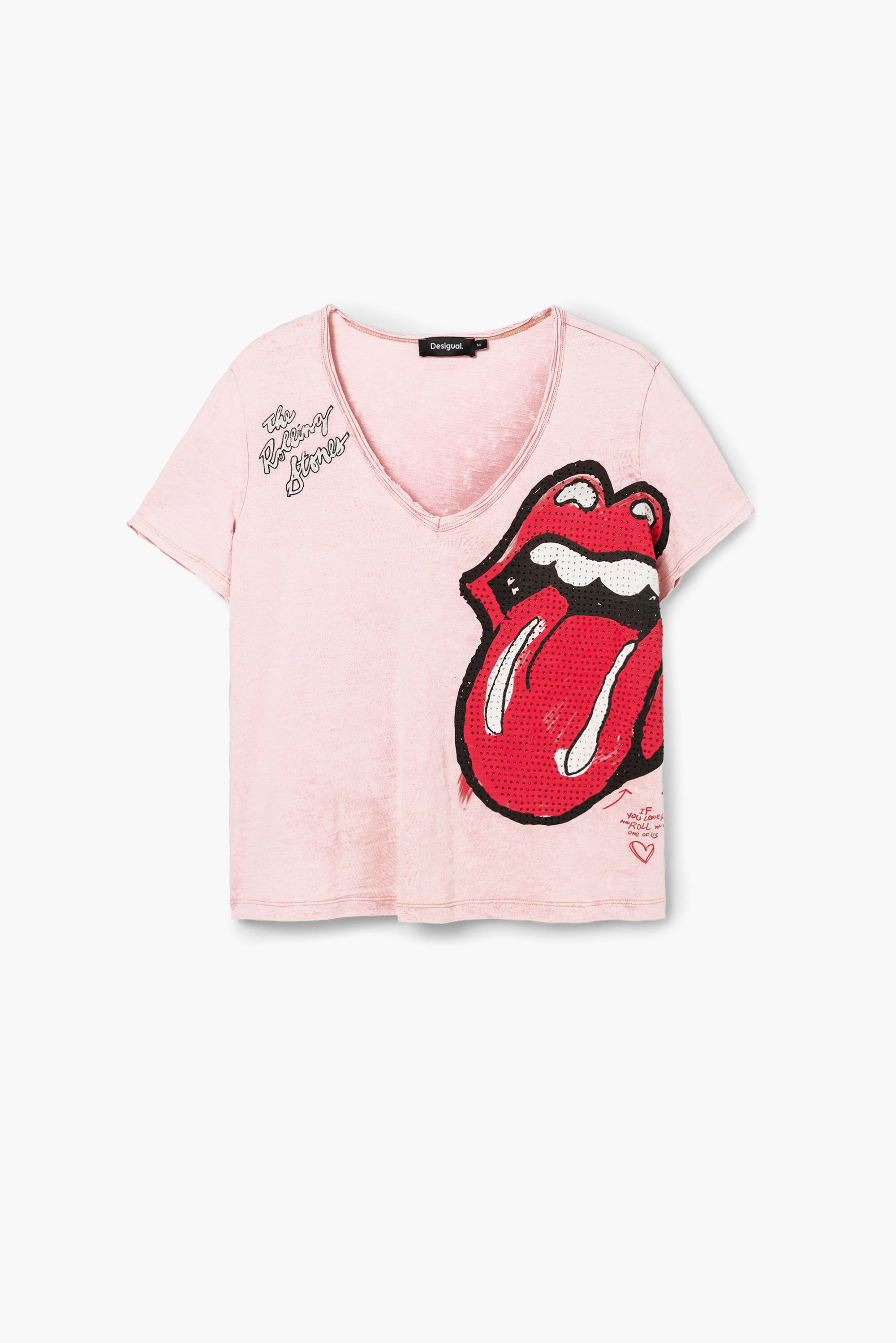 Camiseta strass The Rolling Stones