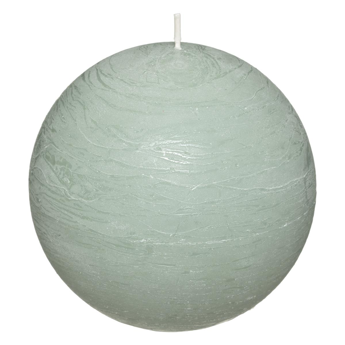 BOUGIE BOULE RUSTIC EUCALYPTUS D.10CM